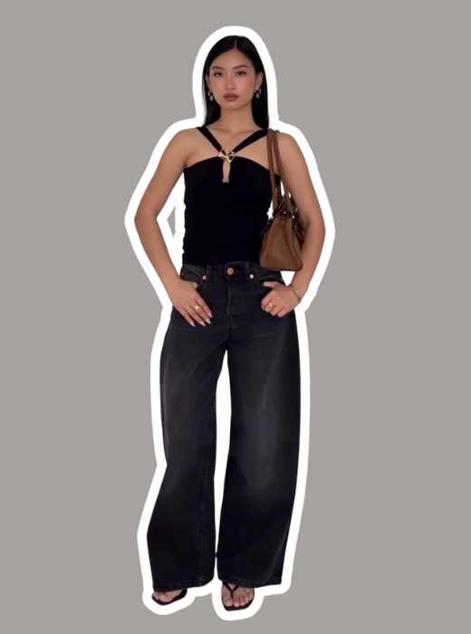black top black pants base